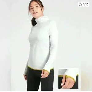 Athleta Flurry Balacava Long Sleeve Top